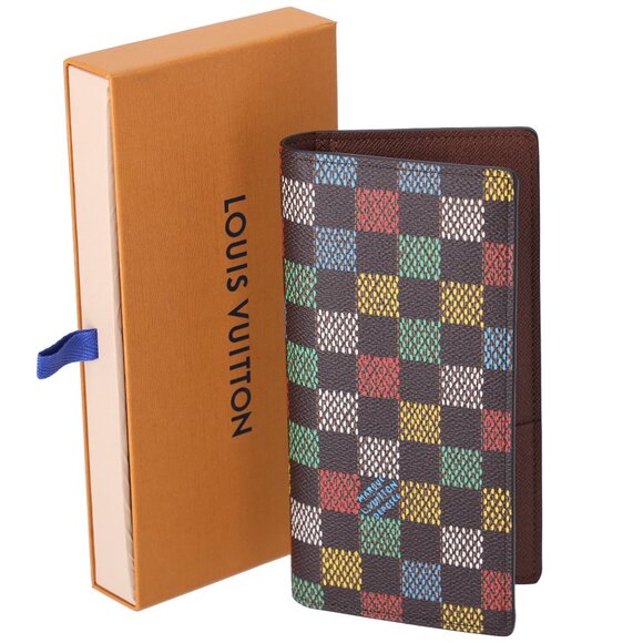 Louis Vuitton Brazza Damier Heritage Long Wallet N00141 Multi Color - Picture 1 of 5